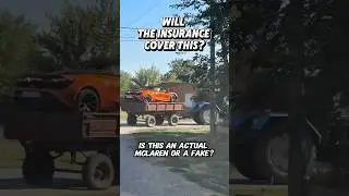 Budget car hauler: tractor with a trailer- this is how you tow luxury cars. #transportation