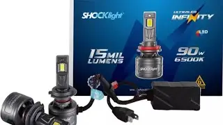 teste led shocklight infitiny, led k5c, carachark 18chip e led k8c 40w dawnknigh!