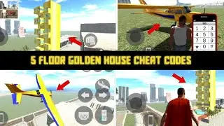 5 FlOOR GOLDEN HOUSE CHEAT CODES 🤑 in Indian bike driving 3d || How To 5 Floor house Cheat Codes 🤑