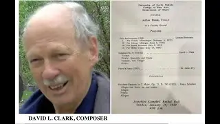 David L. Clark: Sonatina No. 3 (written 1979-80) &ndash; Arthur Houle, piano (1989; UND faculty recital)