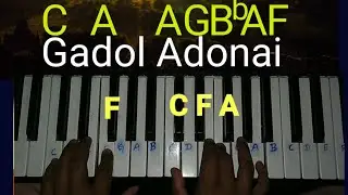 Gadol Adonai Chords Keyboard Tutorial | Gadol Adonai Hebrew Song Chords | SHINES MUSIC