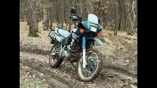 Yamaha XTZ660 Tenere 1992 winter off road ride 2023 January