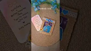 handmade card ❤️🧿🩵 #shorts