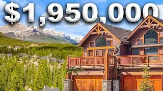 Inside this $1,950,000 million dollar LUXURIOUS alpine lodge styled home | Canmore