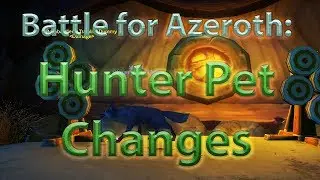 Patch 8.0/BFA Hunter Pet Changes