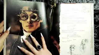 ASMR The Art of Sleepy Hollow 📓 Book Page Turning & Tracing & Tapping ✨ Inaudible Whispering