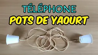 T&eacute;l&eacute;phone &agrave; pots de yaourt (forme d'onde)