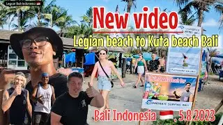 Bali vlog walking from Legian beach to Kuta Beach Bali - check this out before visiting