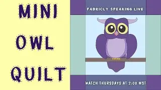 Quilting with fabric painting OWL QUILT