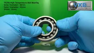 Comparison 30mm inner diameter High Temperature  Bearing T6206  vs Shielded  Bearing 6206ZZ