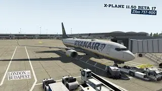 London - Budapest | Zibo 737-800 | X-Plane 11.50 b17