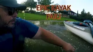 Disaster Fishing Kayak Fail on Pelican Enforcer 120x Maiden Voyage
