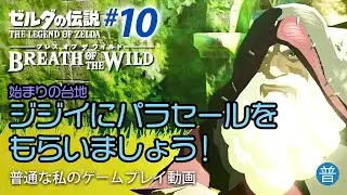 ＃10 ゼルダの伝説 ブレスオブザワイルド　ジジイにパラセールをもらいましょう！　The Legend of Zelda: Breath of the Wild【普通な私のゲームプレイ動画】
