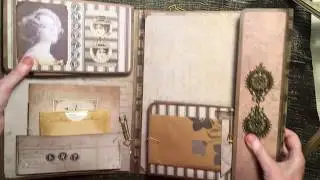 Traveling art compendium Tim Holtz folder base.