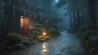 Cozy Cabin in the Rain ASMR for Study, Reading, and Peaceful Evening Focus Background