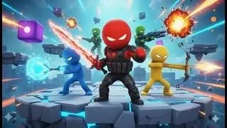 Stickman Party - Tournament Mode 123 4 Players Random - New Update MiniGames Gameplay