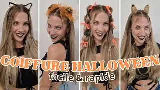 5 COIFFURE D'HALLOWEEN 2023🎃NEW halloween hairstyles ideas 🎃 ( cat ears * devil horns hairstyle )