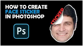 HOW TO CREATE😊 FACE STICKER IN PHOTOSHOP 😍💙