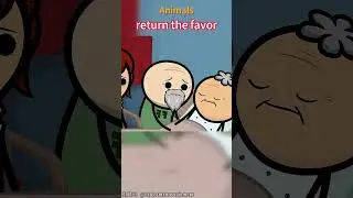 Animals return the favor #funny #shorts