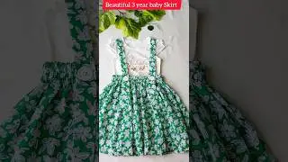 😍Cute Baby Skirt Dungaree Dress #shorts #short #youtubeshorts #trending #viral #babygirldress #diy
