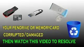 HOW TO REPAIR CORRUPTED/DAMAGED PENDRIVE EASY STEPS