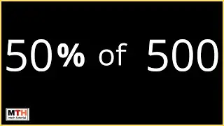 Найдите 50 процентов от 500 (50% от 500)