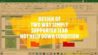 Design of two way Simply Supported Slab-corners are not held down II2021