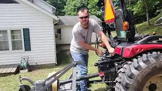 Installing hydraulic top link didn't go entirely as planned.