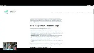 How to Optimize Facebook SEO #facebookpageoptimization #facebookmarketing #socialmediaseo