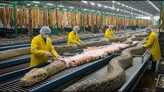 Inside the Snake-Leather Workshop: The Journey from Raw Hide to a Luxury Jacket (Full Process)