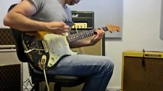 Fender Stratocaster and a cranked Marshall 2061x