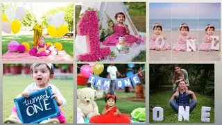 One year baby girl photoshoot //1st birthday photoshoot ideas outdoor//Pre-Birthday photoshoot idea