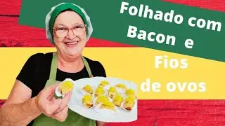 RECEITA IRRESISTÍVEL: FOLHADO CROCANTE DE BACON COM FIOS DE OVOS