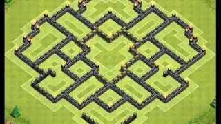 Clash of Clans - 2 Air Sweepers! BEST TownHall9 Farming Base - Veritas