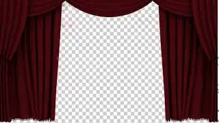 REALISTIC RED CURTAIN OPENING