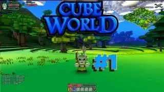 Cube World - Part 1 - Animals Don't Like Us :( W/DatMan Leeroy