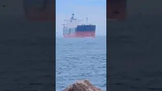 HEAVY FOG🌫️lowering anchor? 😲#containership #bulkcarrier #oiltanker #sea #waves #fog #cargoship #wow