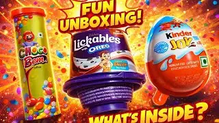 Kinder Joy + Oreo Lickables Unboxing | Total Fun & Surprise 😱 expensive chocolate unboxing 🍫