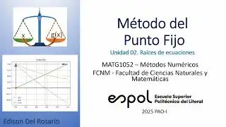 Método del Punto Fijo y gráfica con Python - Métodos Numéricos