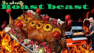 Whoville Roast Beast! 3 30lb Turkeys stuffed and sewn TOGETHER! Its as Big as the GRINCH!
