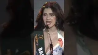 Joy Barcoma of Bacoor nailing the Hasgtag Q&A at Miss Philippines Earth 2025 Finals!