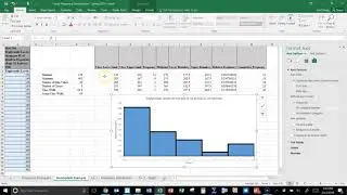Relative Frequency Histogram in Excel