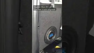 Toyota Hilux 8th gen - hidden subwoofer, 6 speaker & CarPlay upgrade