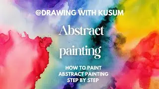 How to make Abstract painting step by step 