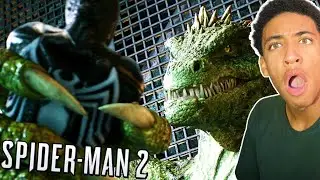Lizard Boss Fight & Chase Scene REACTION - Spider Man 2 PS5 | 2023