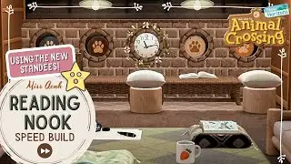 Reading Nook Ft. New Standees Designs | ACNH Speed Build | Animal Crossing New Horizons