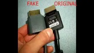 GHOSTING SCREEN XBOX 360 Fake VGA Cable vs. Original VGA HD Cable||