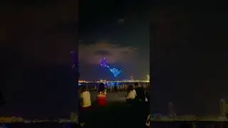Space themed Drone show at Dubai