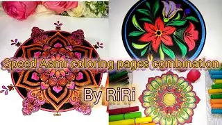 speed ASMR mix of my coloring pages #itsRiRicoloring#speedasmr#colorwithme