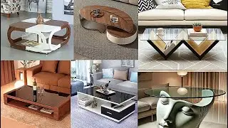 Wooden Round Coffee Table Design 2025 | Living Room Tea Table | Walnut Coffee sofaside table